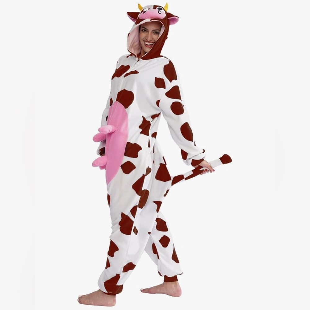 Vavalad Brown Cow Onesie Costume